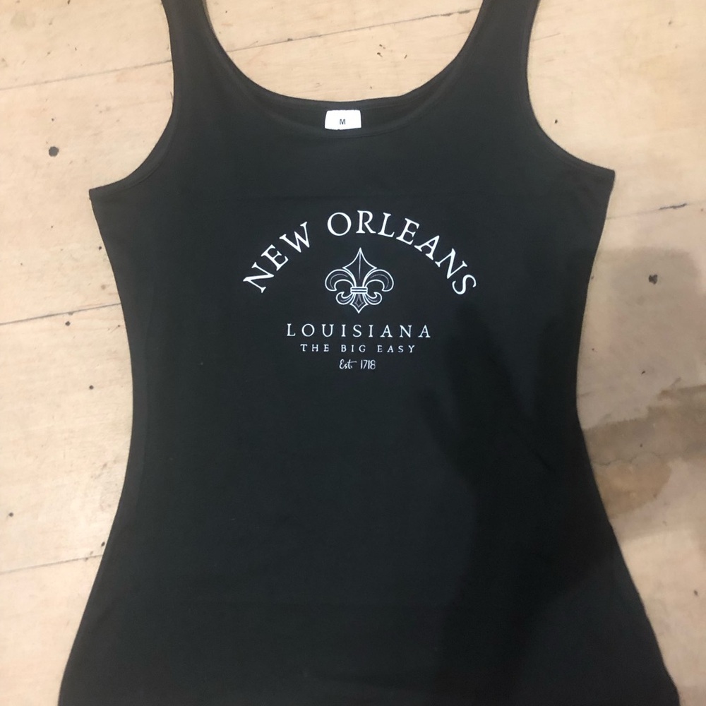 New Orleans Black Tank Top